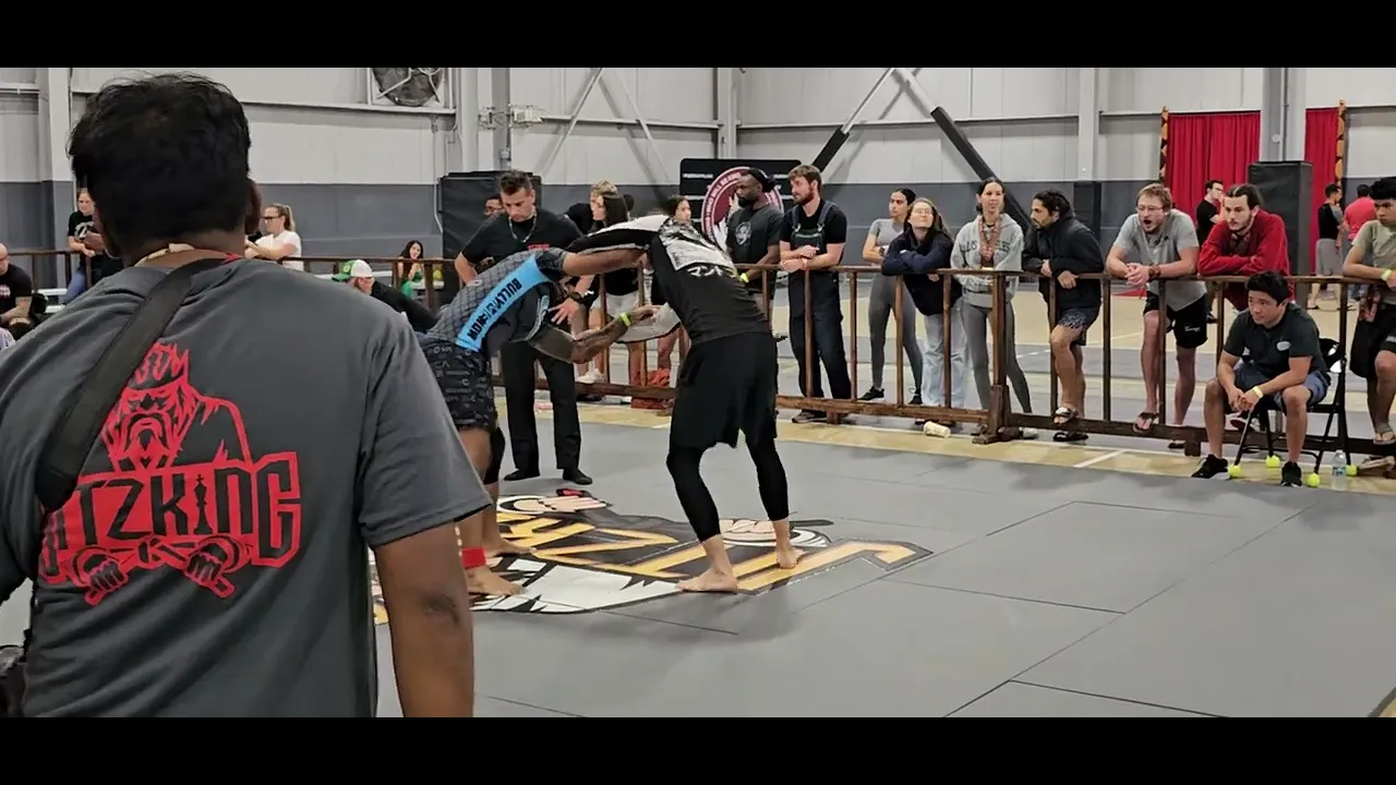 BJJ No Gi Match With Technical Take down (Double Leg) Finish And Classic Submission Sequence background
