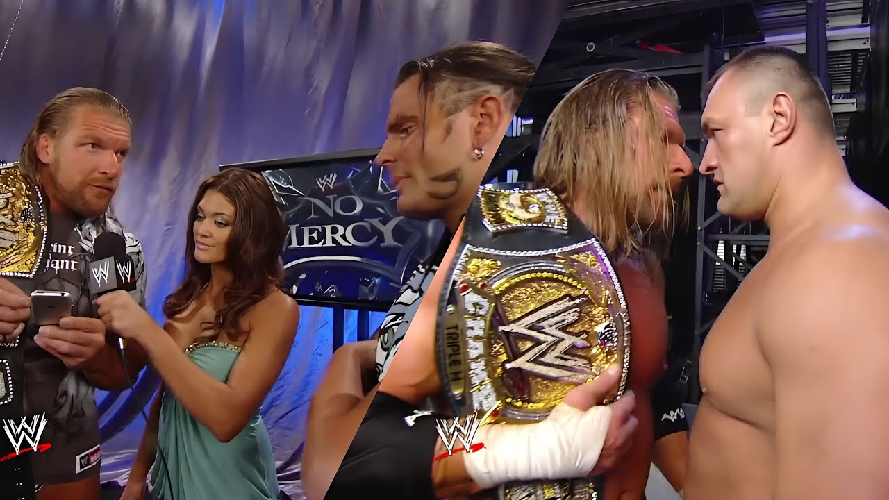 Triple H, Jeff Hardy, Vladimir Kozlov & Kane Backstage Segments: No Mercy 2008