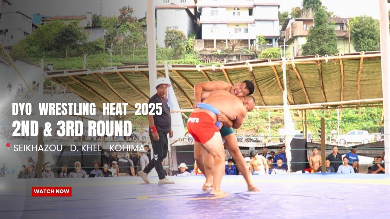 2nd & 3rd ROUND (Below 90kg) DYO WRESTLING HEAT 2025 at D. Khel Kohima village. 