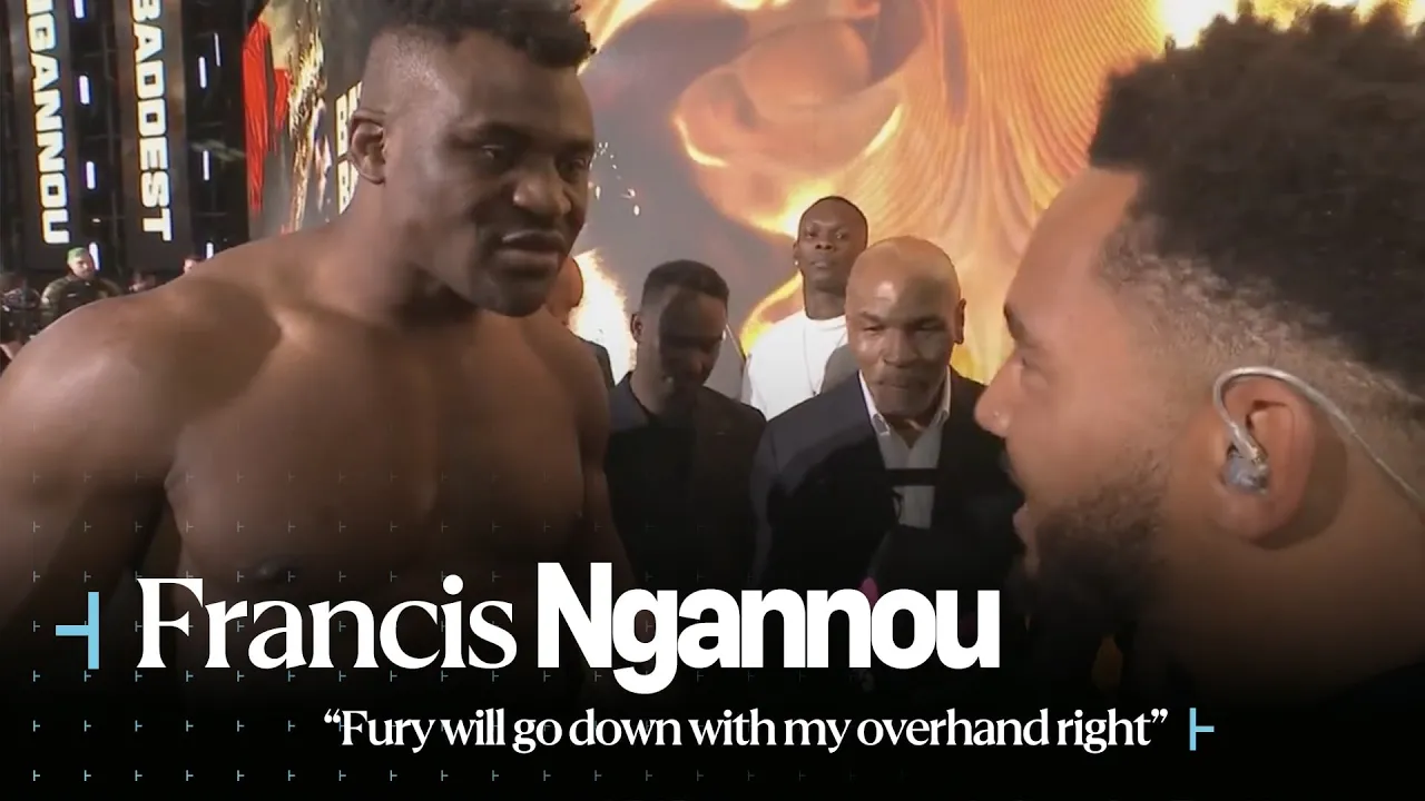 ЁЯТг "FURY WILL GO DOWN WITH MY OVERHAND RIGHT" | Francis Ngannou is READY TO END Tyson Fury! ЁЯТе background