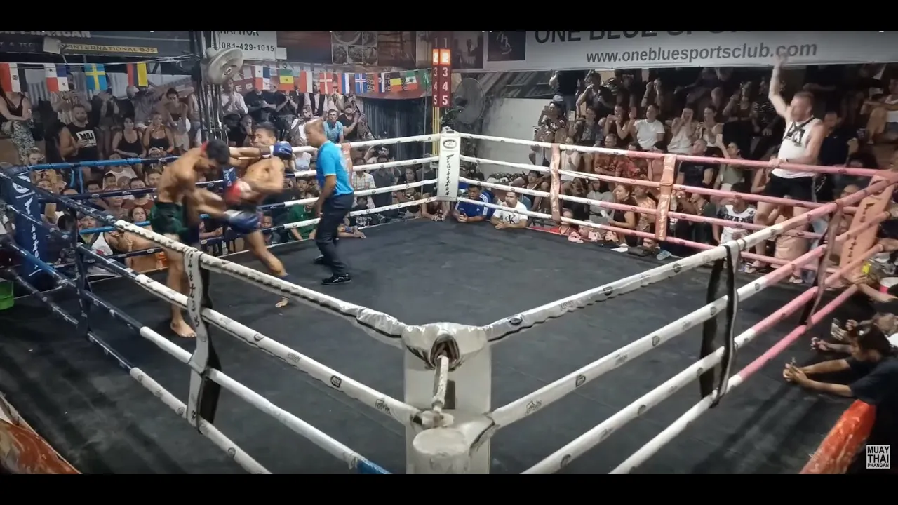 MuayThai KohPhangan I Beerthong MAAMuayThai vs Runanree NayyokATasala - 3 February 2024 background