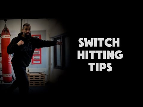 Switch hitting boxing tips background