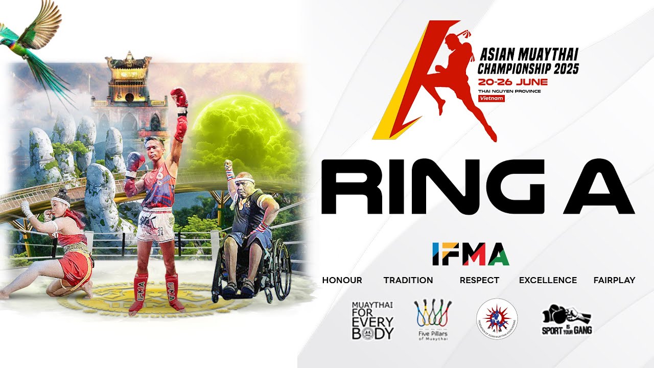 2025 Asian Muaythai Championships – Live from Thai Nguyen, Vietnam - Day 5 - RING A background
