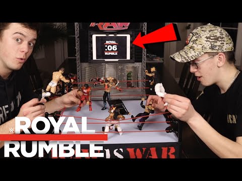 Royal Rumble WWE Action Figure Match! background