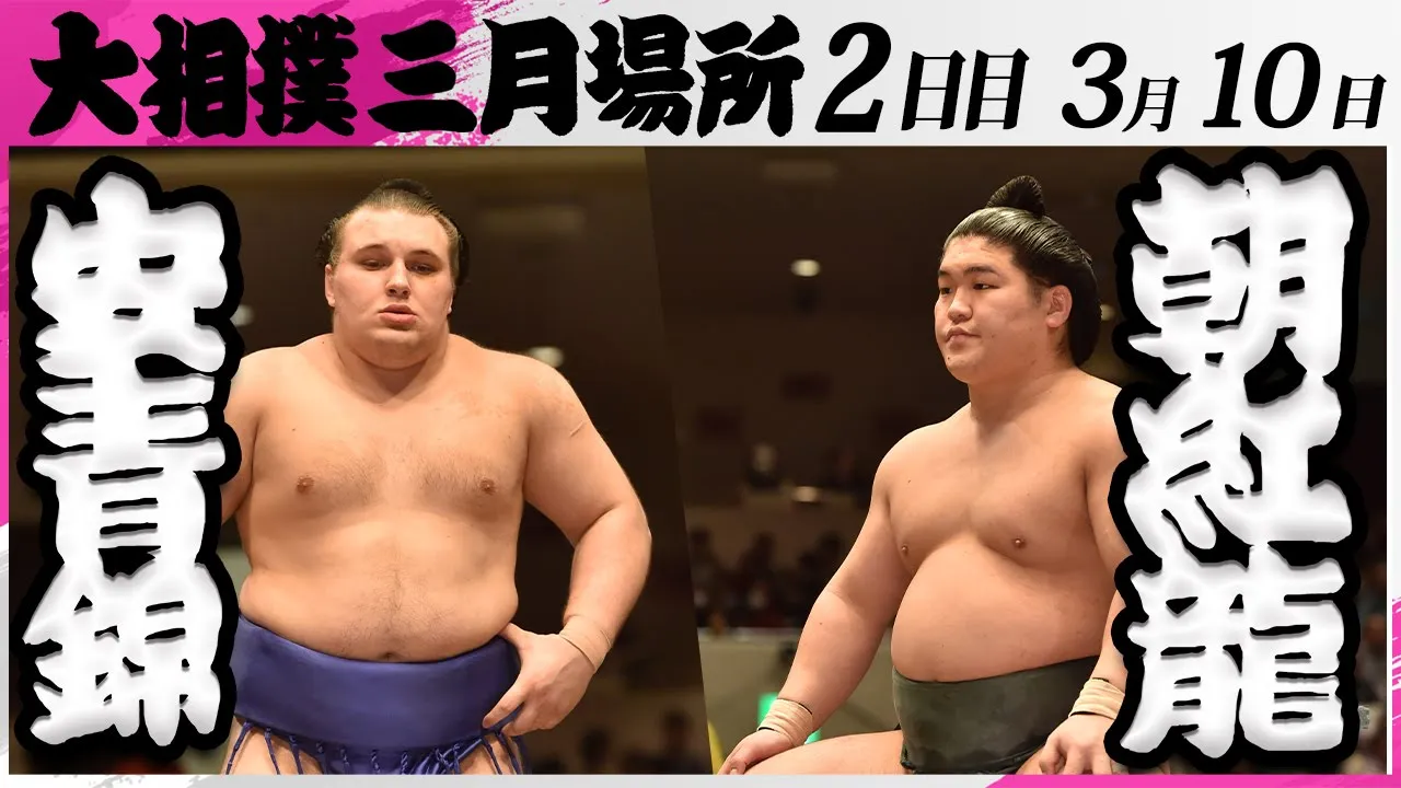 大相撲 安青錦ー朝紅龍<令和7年三月場所・2日目>SUMO background