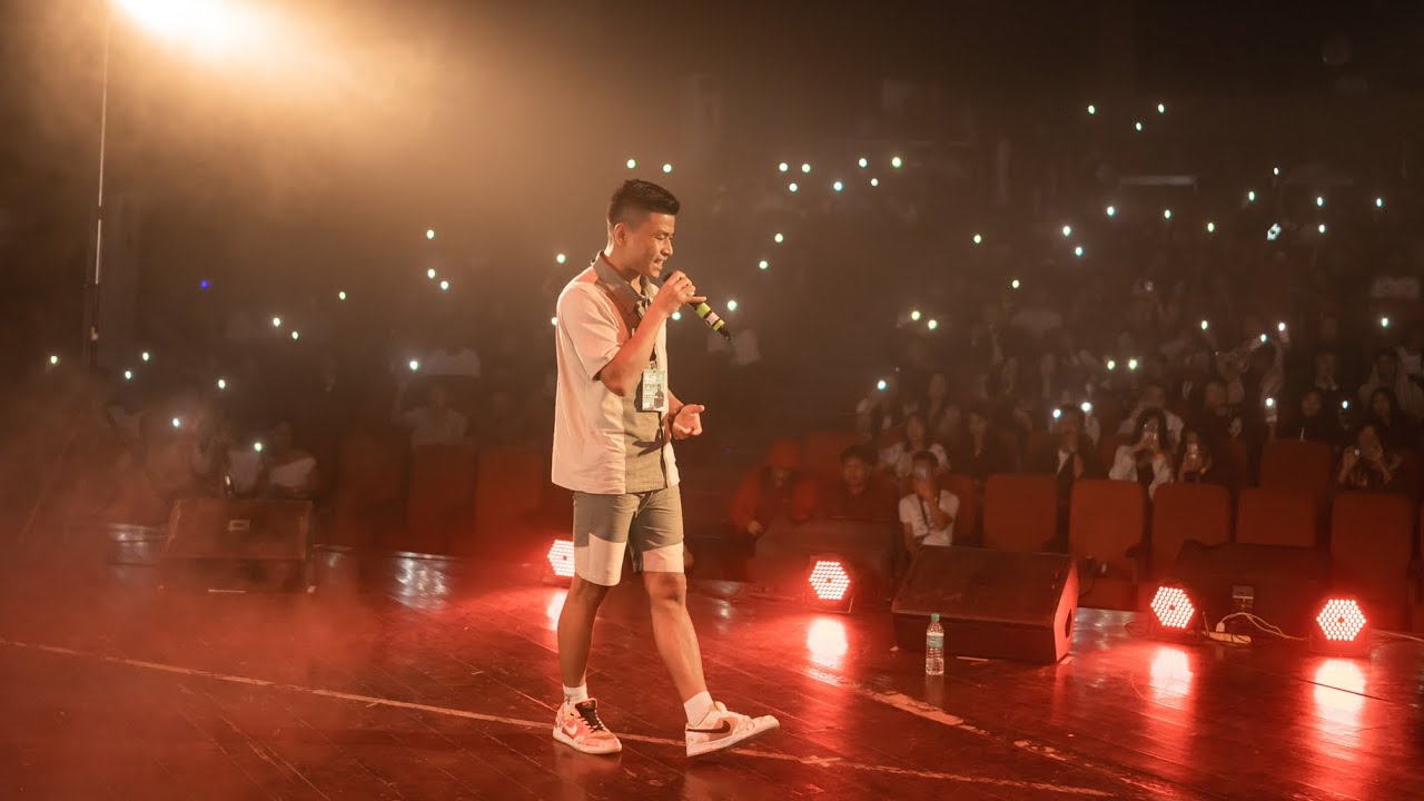 ZT Slingshot live performance at Nagaland Hip Hop Music Festival 2024 / INCEPTION 3.0 background