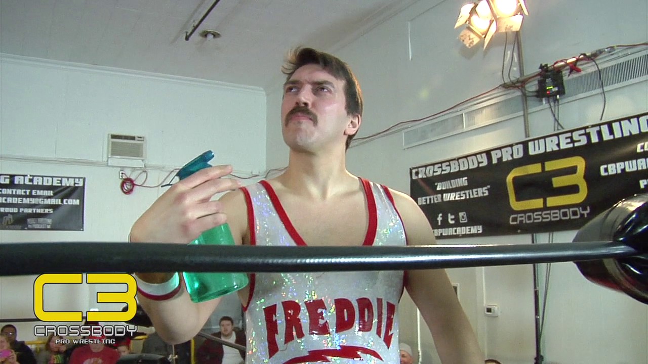 Cross Body Pro Wrestling - Episode 33 - Psycho Mike vs. Freddie Mercurio backdrop
