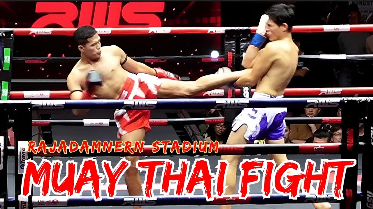Muay Thai Fight At RWS Rajadamnern Stadium FAHPRAJAK Vs ABDULFATTOKH background