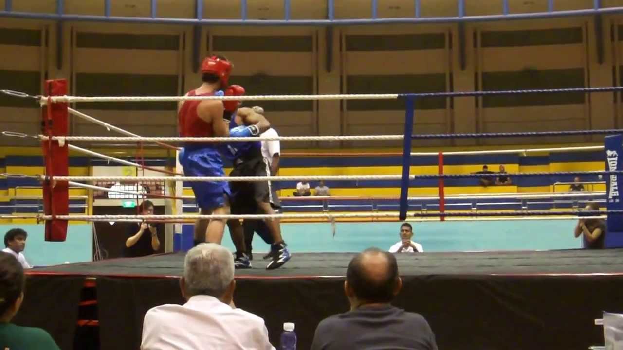 Singapore Amateur Boxing Association Invitational Boxing Tournament - 9 Nov 2013 - Bout4 Round3