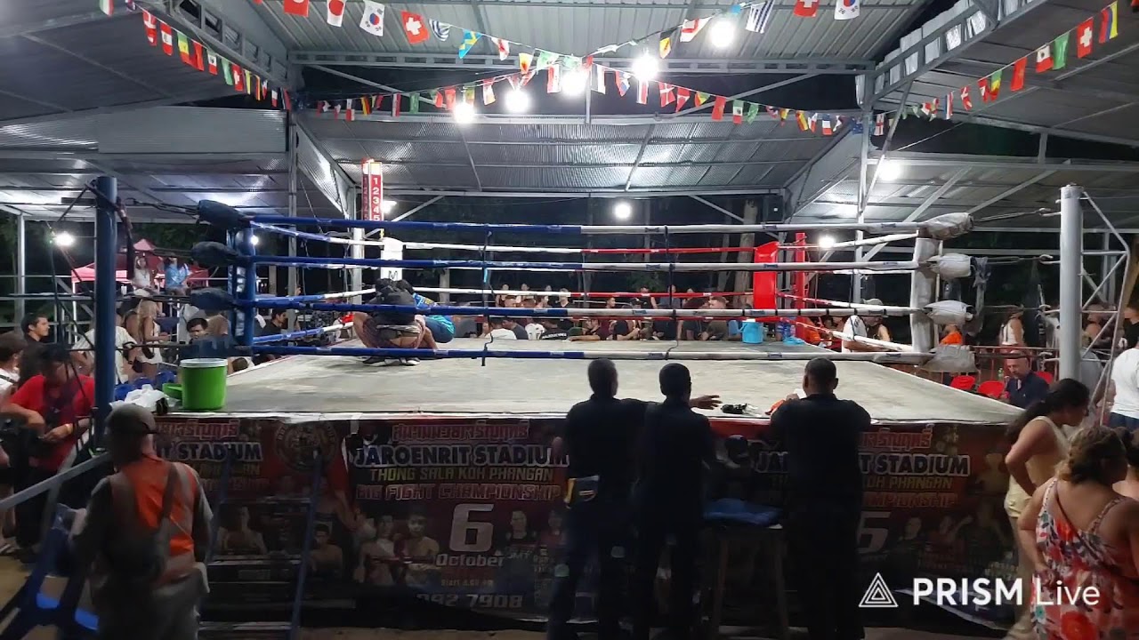 LIVE! 🔴 Muay Thai Fight Night at Jaroenrit Stadium | Koh Phangan - 9pm Friday 1 August background