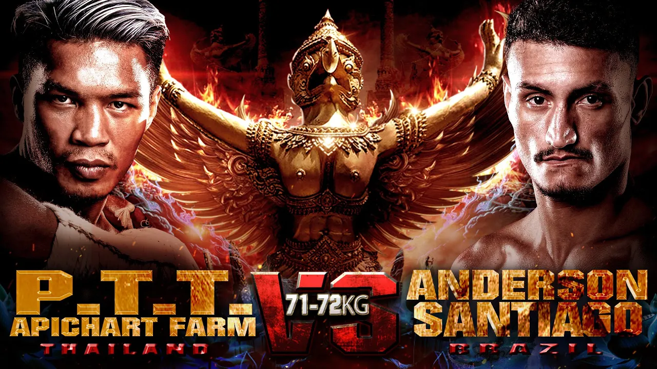 P.T.T. Apichart Farm VS Anderson Santiago | THAI FIGHT Ubon Ratchathani background