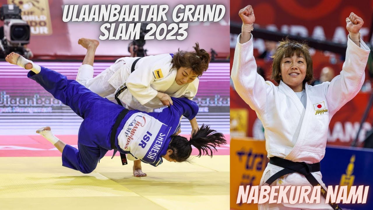 Nabekura Nami (JPN) 鍋倉 那美 - GOLD MEDALIST - Ulaanbaatar Grand Slam 2023 - 柔道 background
