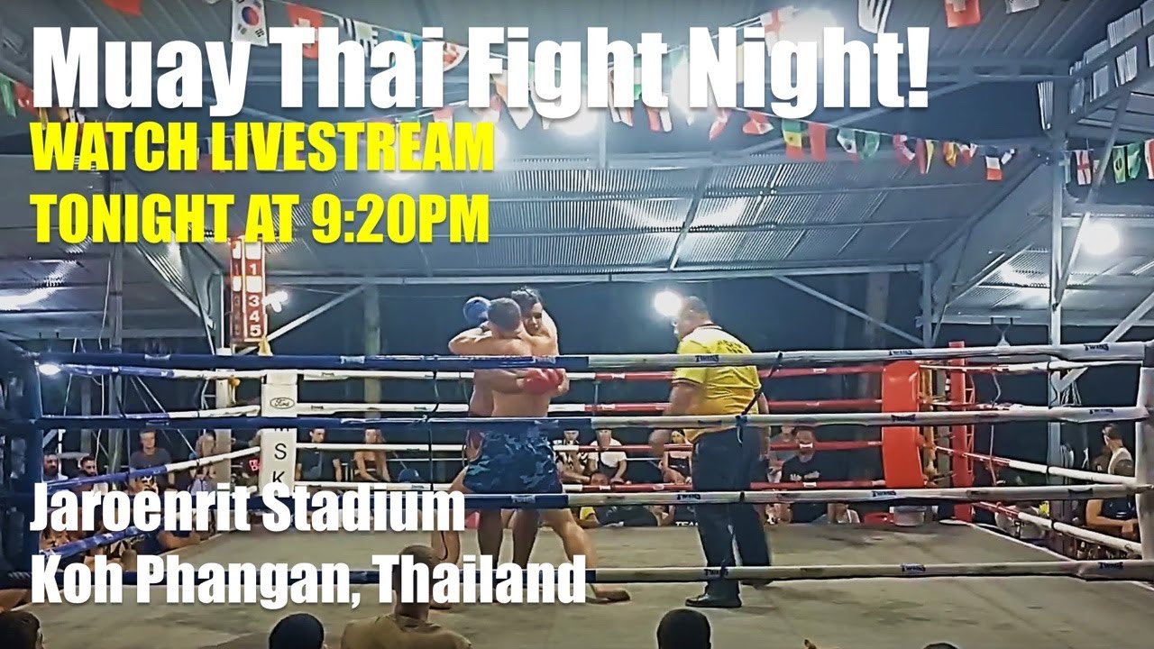 LIVE! 🔴 Muay Thai Fight Night from Jaroenrit Stadium in Koh Phangan  - 9 Oct  2025