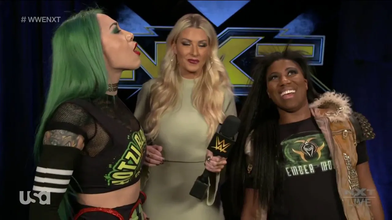 WWE NXT 13/01/21: Ember Moon & Shotzi Blackheart Backstage Segment backdrop