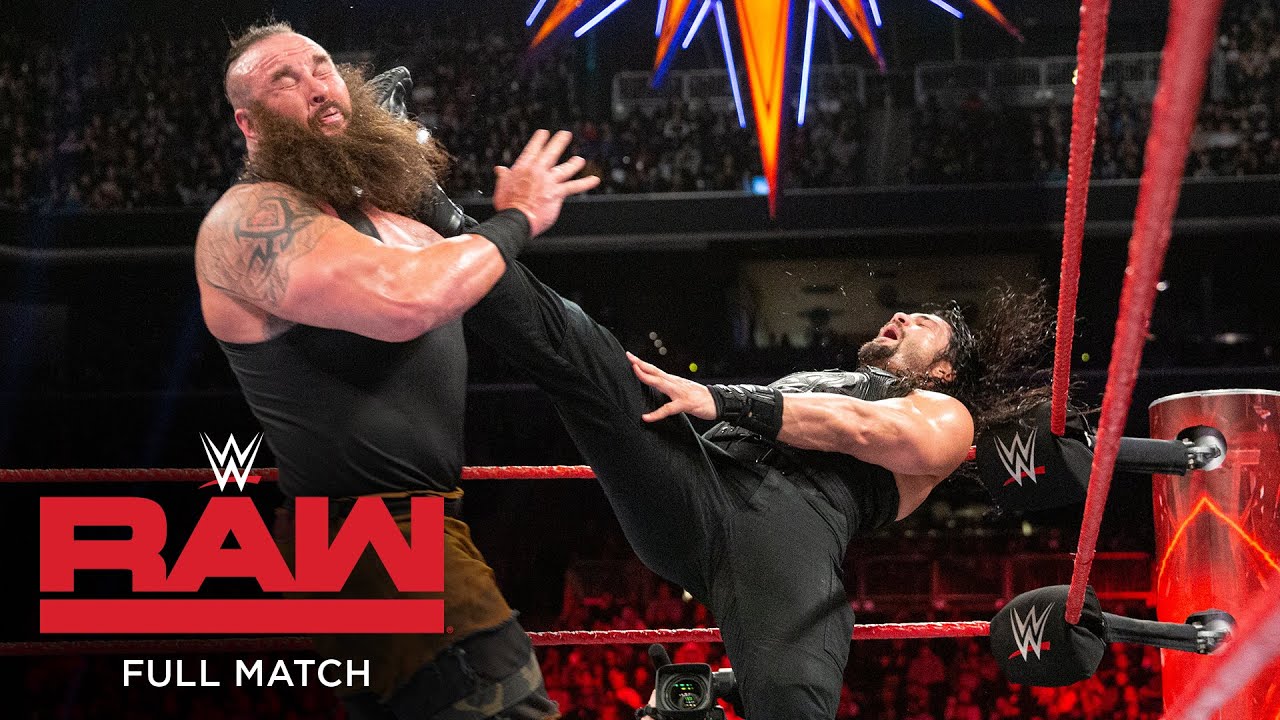 FULL MATCH - Roman Reigns vs. Braun Strowman: Raw, March 20, 2017 background