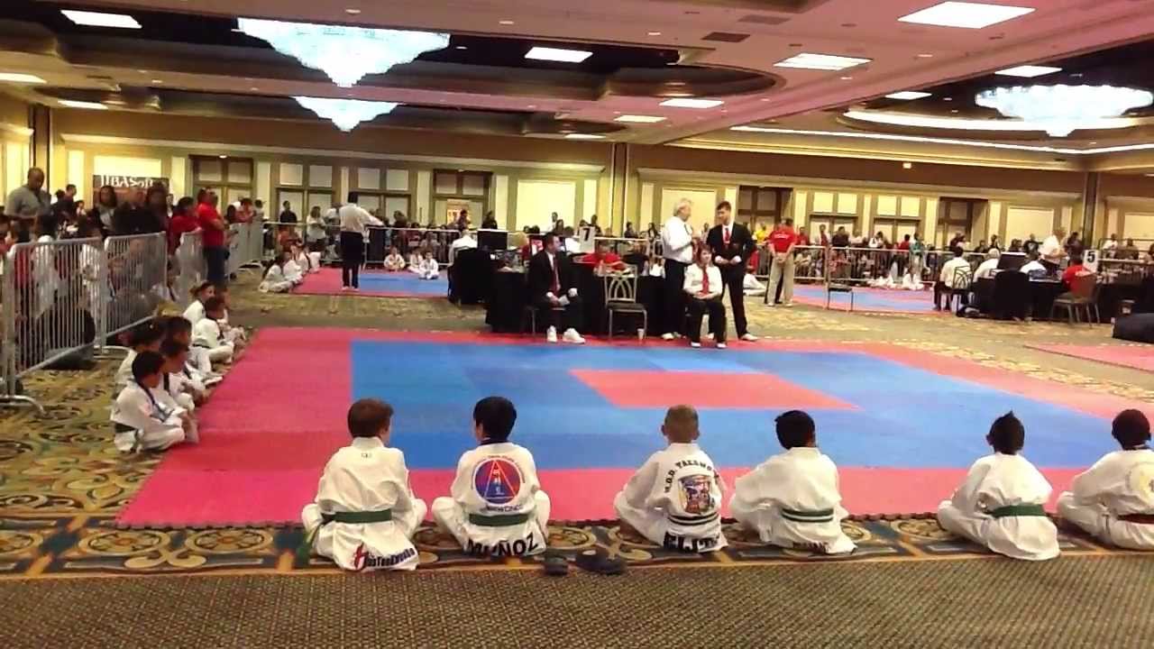 LAS VEGAS OPEN TAEKWONDO CHAMPIONSHIPS 2013--POOMSAE--6/7 YR OLD DIVISION--BLUE BELT background