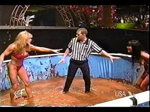 Wwf Ms Kitty vs Tori Chocolate pudding match