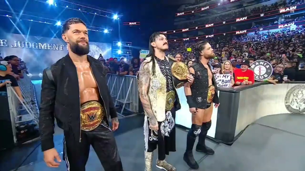 WWE RAW AJ STYLES & DRAGON LEE & PENTA VS THE JUDGMENT DAY 10/06/25