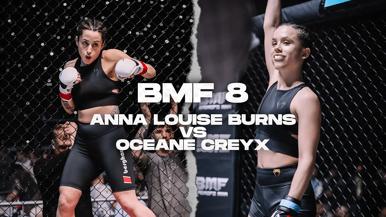 BMF 8 | Anna Louise Burns vs Oceane Creyx | Amateur Catchweight MMA | BADMOFO MMA background