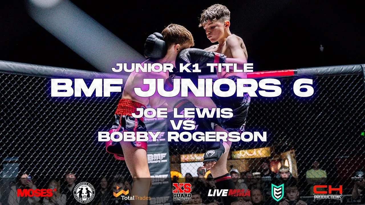 BMF Juniors 6 | Joe Lewis vs Bobby Rogerson | Junior K1 Title background