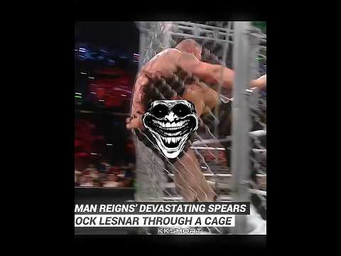 Roman Reigns Most Destructive Spears ๐ฅ๐ฅต#wwe #romanreigns #shorts #viralvideo #edit
