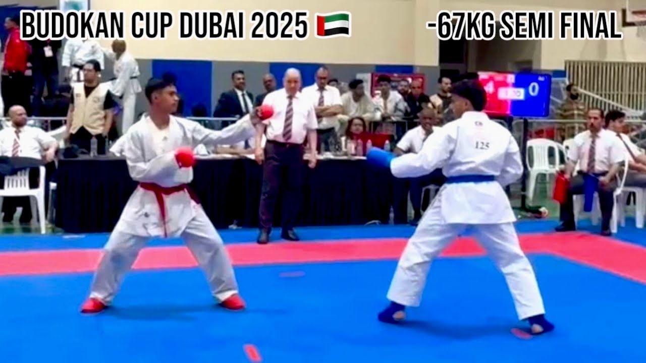 -67kg Male Semi Final | Budokan International Karate Championship 2025 Dubai π¦πͺ | Devraj Shrestha backdrop