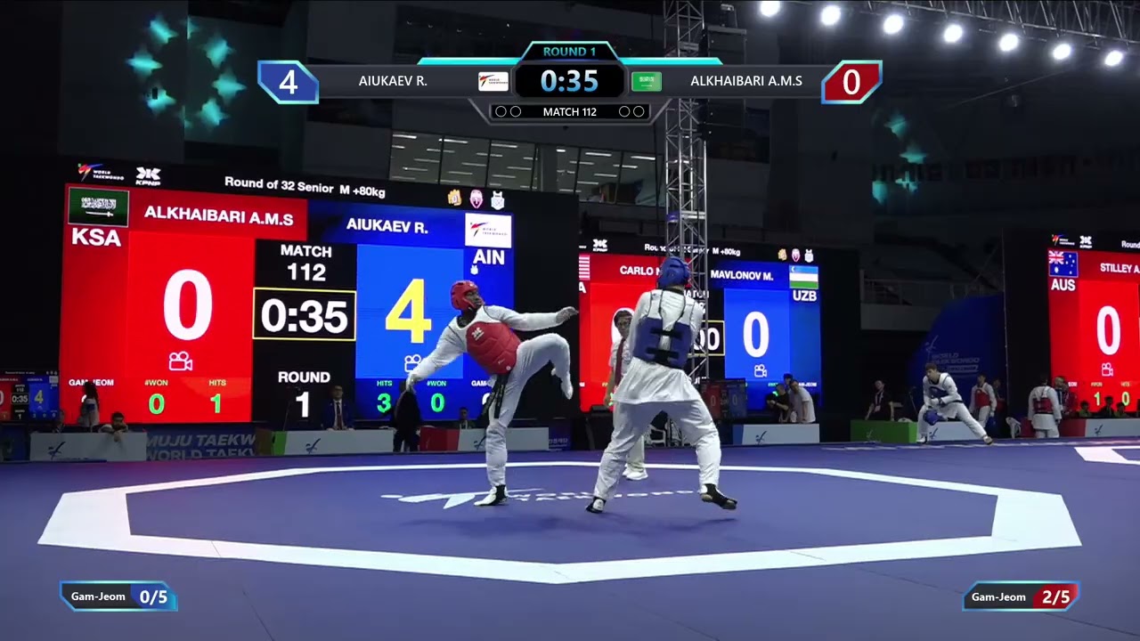 112 Round of 32 M +80kg AIN AIUKAEV R KSA ALKHAIBARI A M S PGM