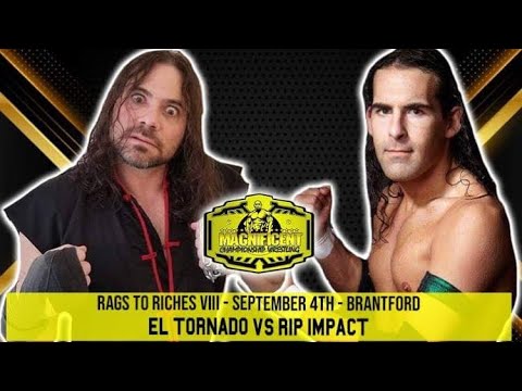 MCW: Rags To Riches VIII - High Risk Hero Rip Impact vs El Tornado background