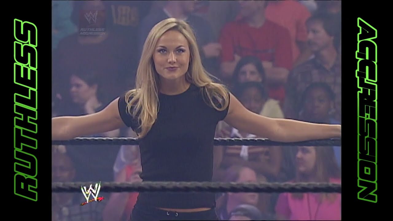 Stacy Keibler vs. Trish Stratus - Bra & Panties Match | Velocity (2002) background