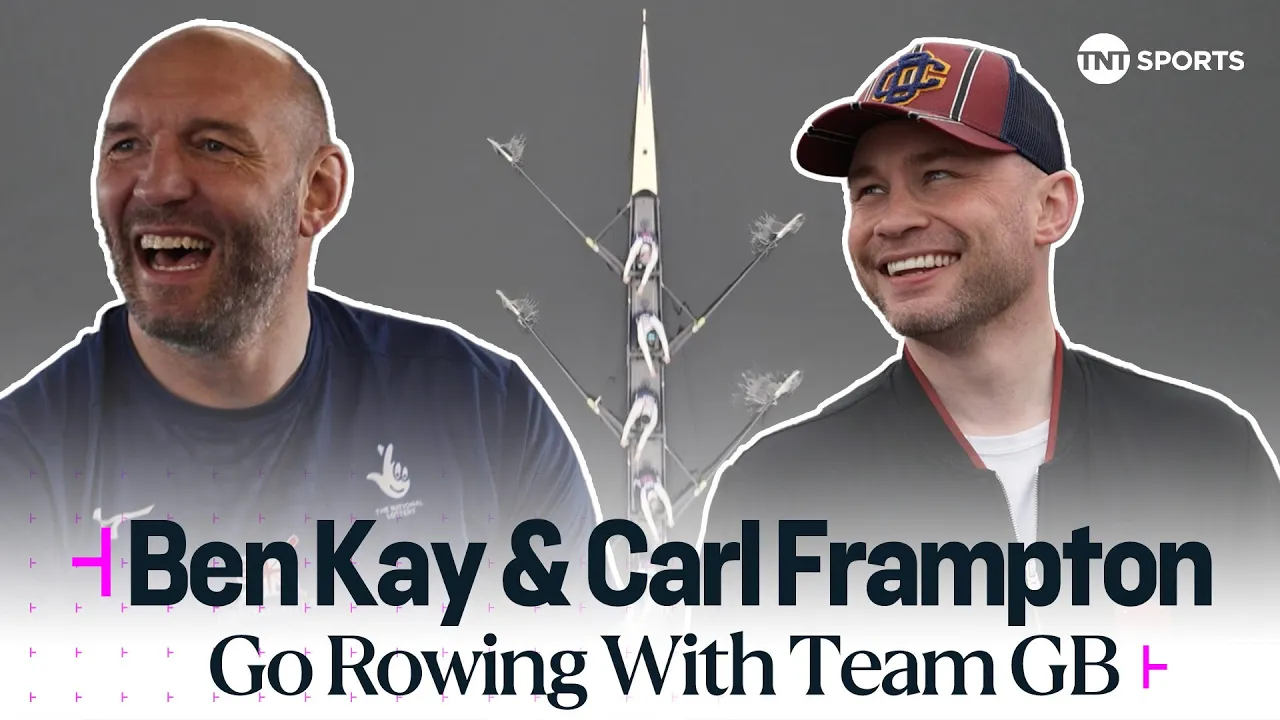 Ben Kay and Carl Frampton meeting the Team GB rowing team | TNT Sports background