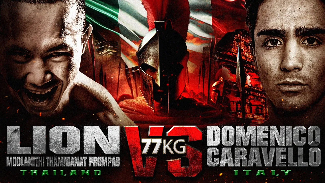 ไลอ้อน มูลนิธิธรรมนัส พรหมเผ่า VS โดเมนิโก้ คาราเวลโล | THAI FIGHT ROME background