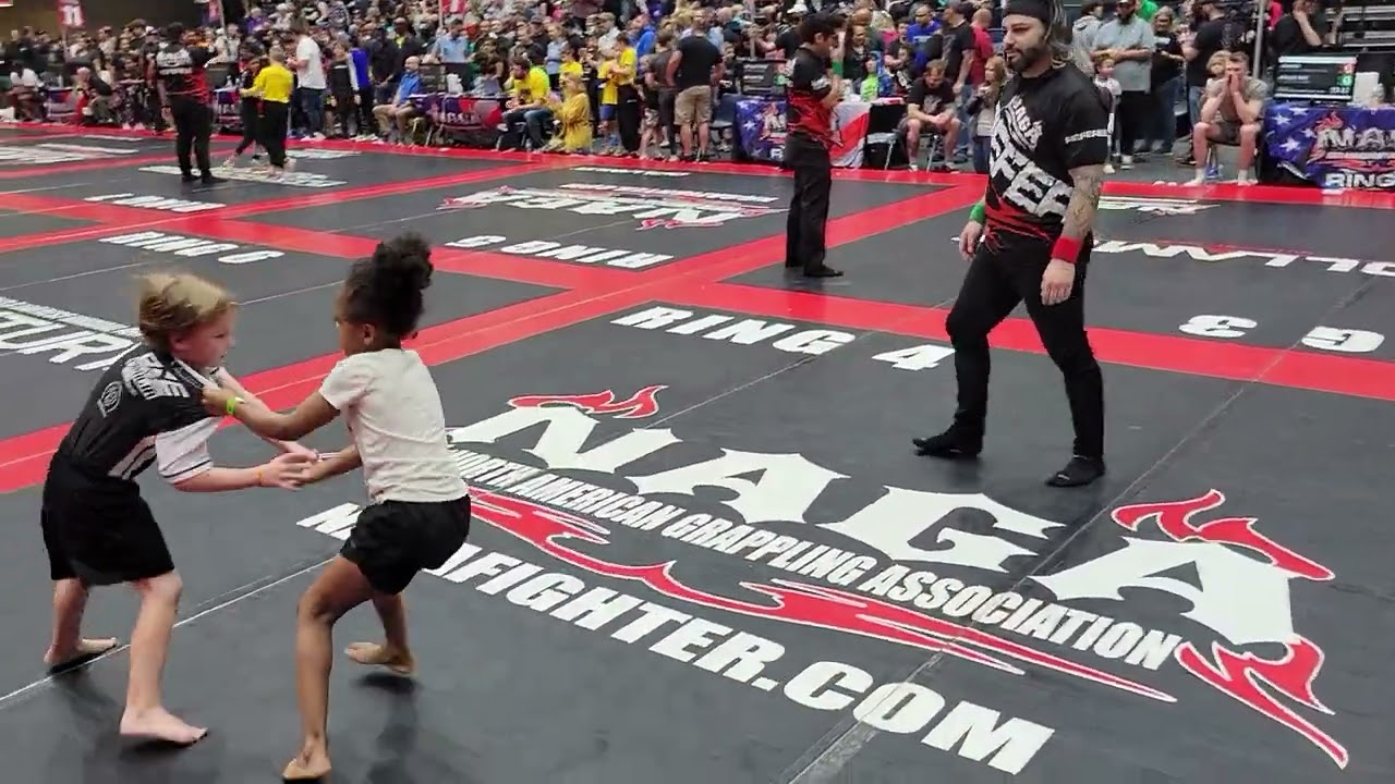 Kids BJJ Match NAGA Atlanta GA 2023 background