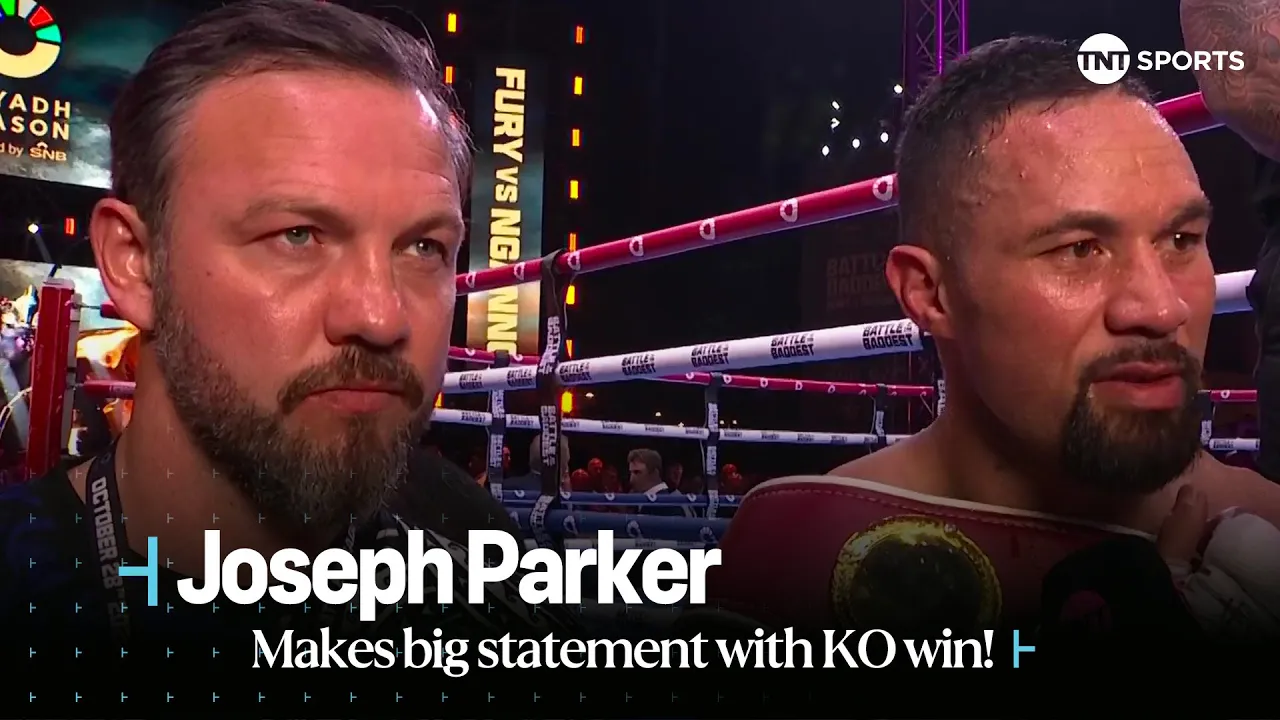π£ "I CAN KNOCK ANYONE OUT" | Joseph Parker makes BIG STATEMENT with KO win! #FuryNgannou πΈπ¦ background