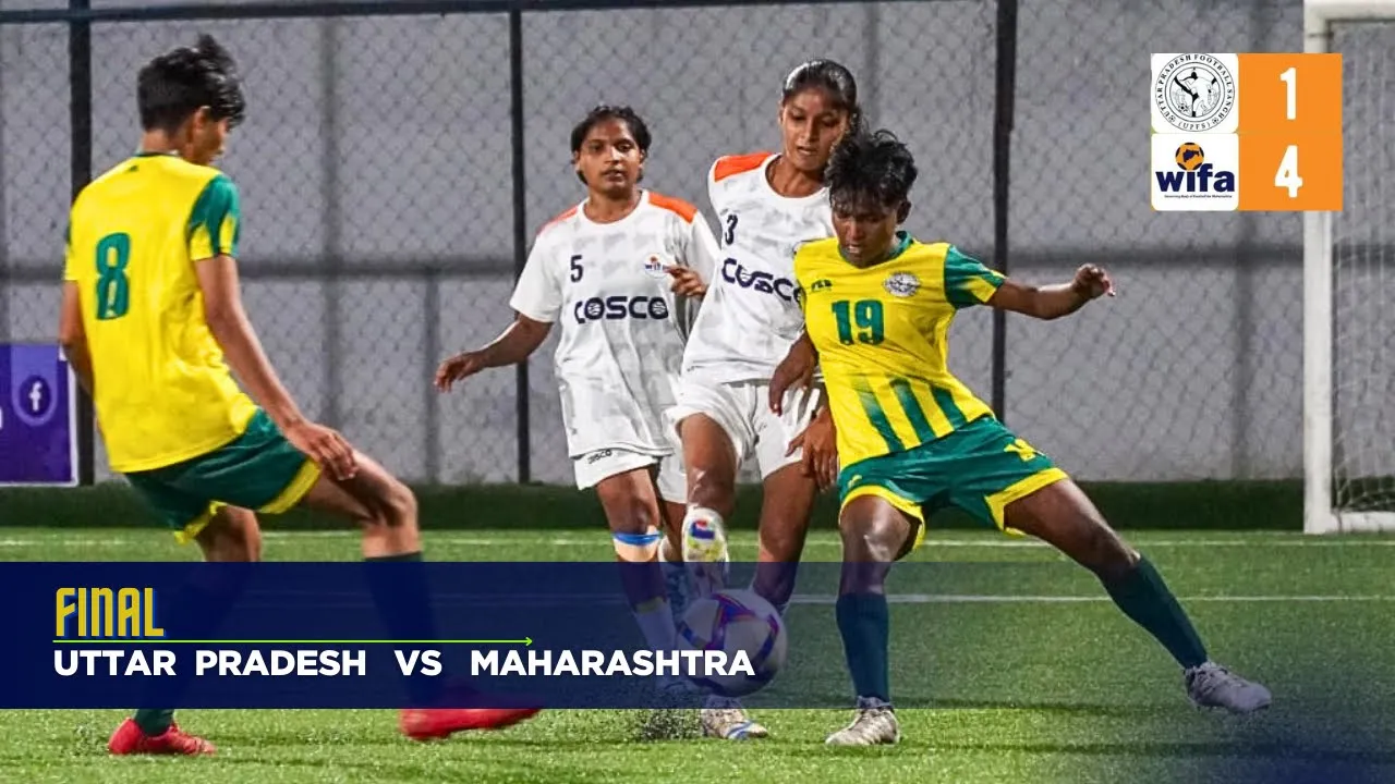 Final Uttar Pradesh 🆚 Maharashtra / Dr. Talimeren Ao Junior Girls' National Football Championship. 