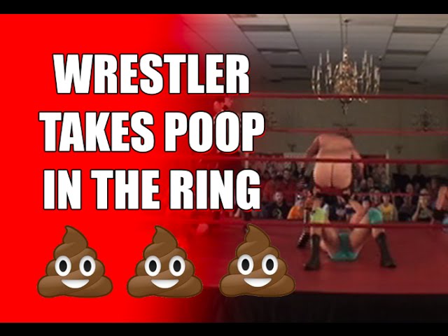 Wrestler Poops On Another Wrestler In The Ring