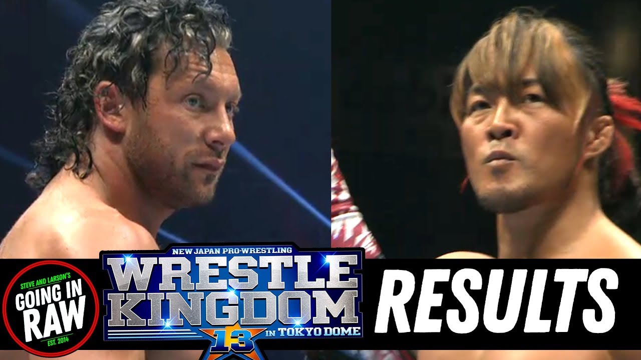 Wrestle Kingdom 13 Full Results & Review | Kenny Omega NJPW Status Update | Going In Raw Podcast background