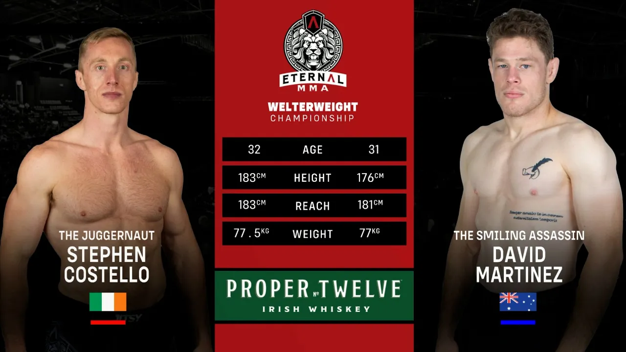 Eternal MMA 92: Stephen Costello VS David Martinez | FULL FIGHT