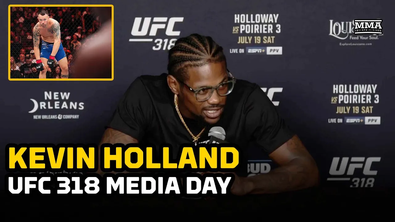 Kevin Holland SLAMS Colby Covington for Avoiding Fight Against Him | UFC 318 | MMA Fighting background