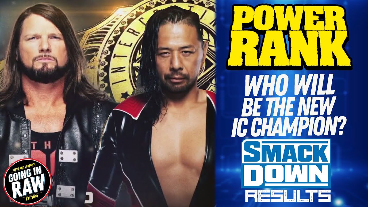 Power Ranking Possible NEW IC Champs! WWE Smackdown Review & Results | Going In Raw background