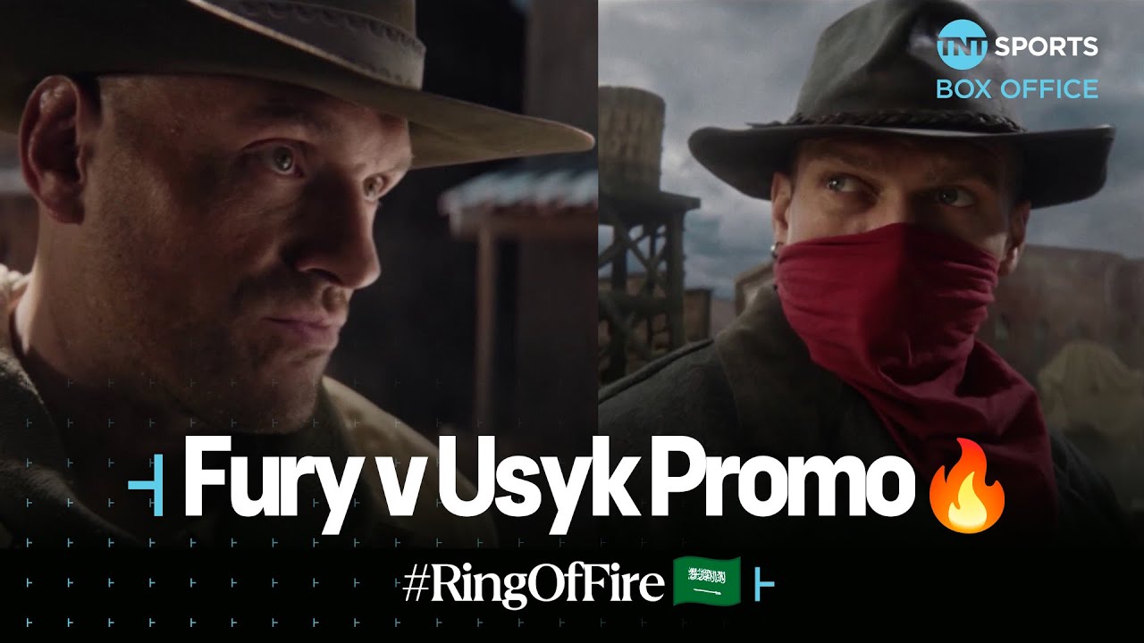 😮💨 SPINE-TINGLING Fury v Usyk Promo ft. Peaky Blinders star, Michael Buffer & MORE! #RingOfFire 🔥🇸🇦 background