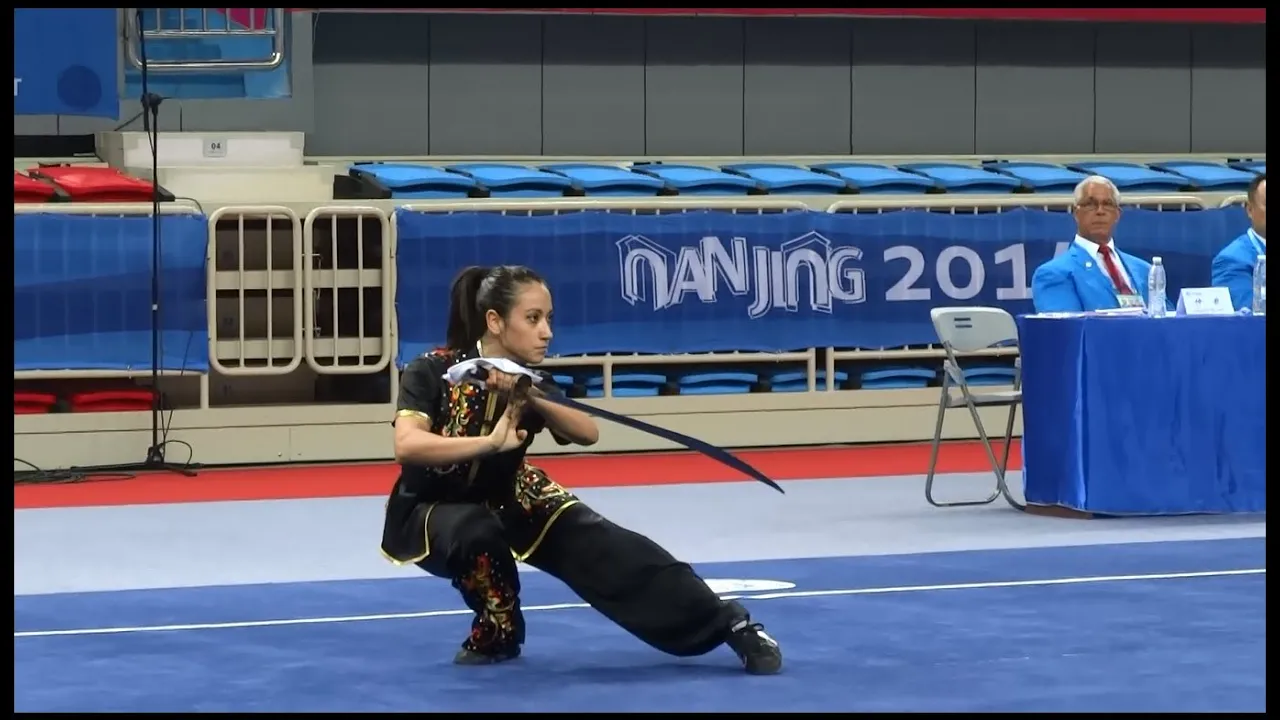 NANJING 2014 Wushu Tournament - Women Daoshu ITA Valentina Ugolini