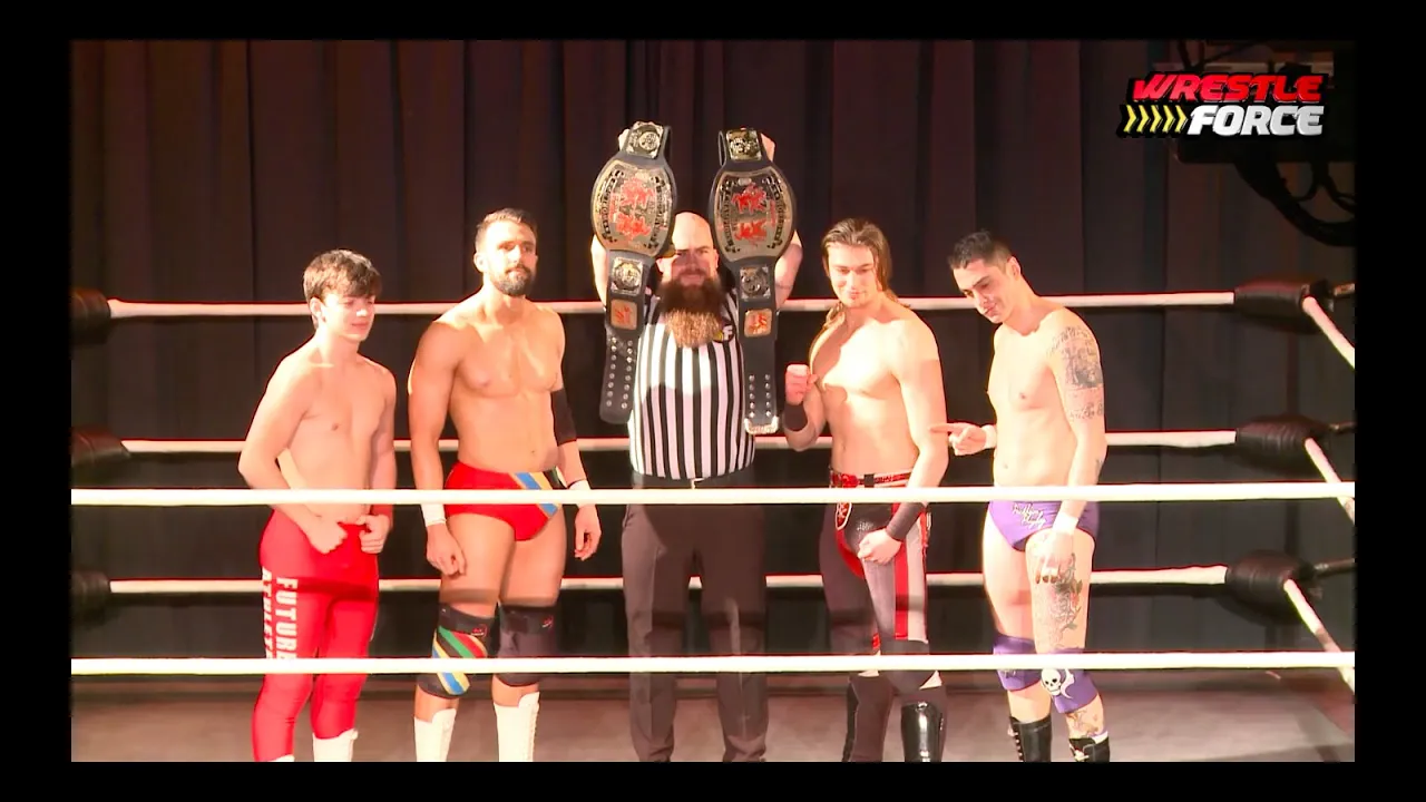 Hakan & Tommy Lawrence vs James Pharrell & Danny Haines WRESTLEFORCE TAG TEAM TITLE MATCH 14.02.23 background