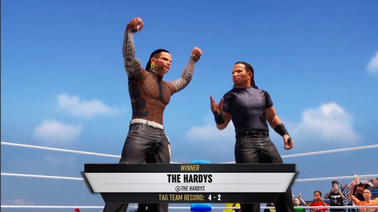 The Hardys vs The Lucha Brothers Beach Bash. AEW: Fight Forever