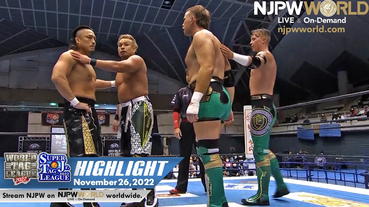 WORLD TAG LEAGUE 2022 & SUPER Jr. TAG LEAGUE 2022 Day5 HIGHLIGHT: NJPW, November 26, 2022 background