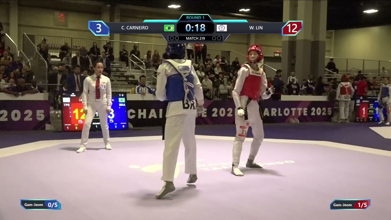 219 Round of 32 W 57kg BRA C CARNEIRO TPE W LIN PGM