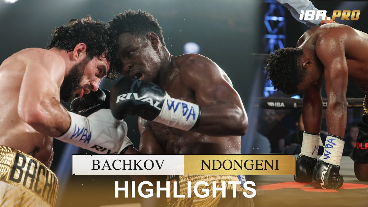 FIGHT WAVED OFF! Bachkov vs Ndongeni. HIGHLIGHTS! background