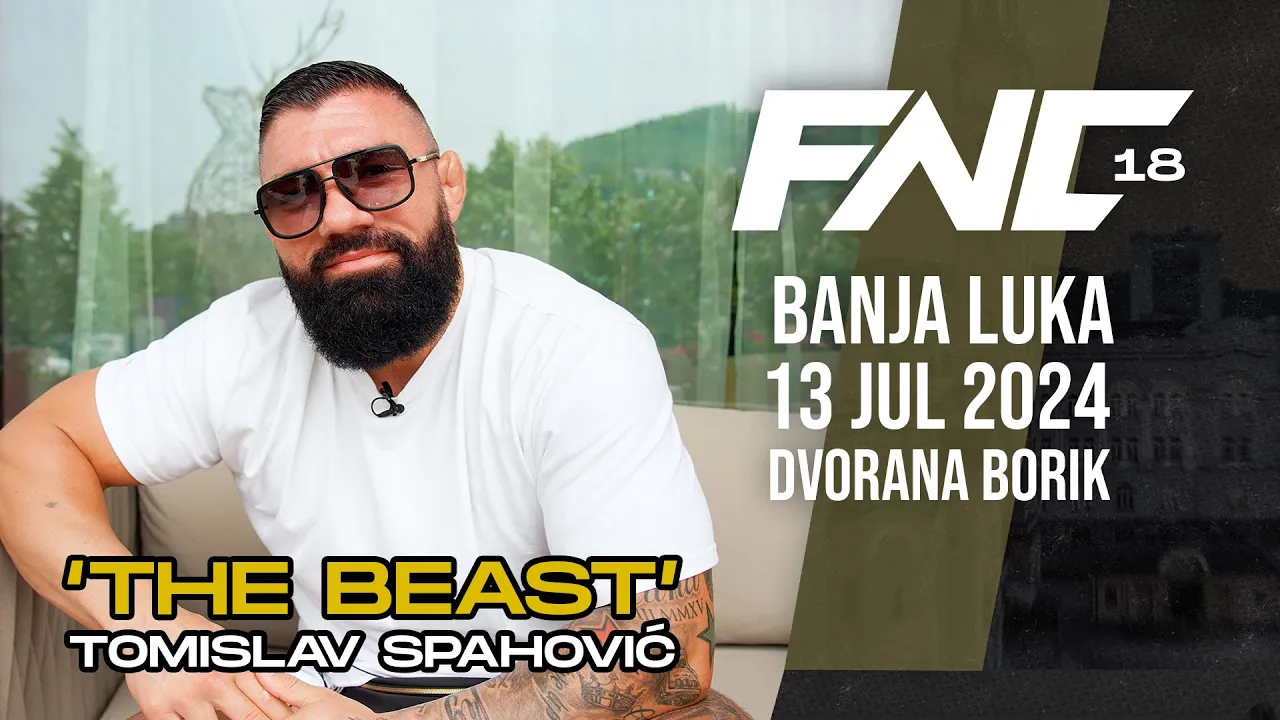 FNC 18 | Banja Luka | Tomislav 'The Beast' Spahović | Interview backdrop