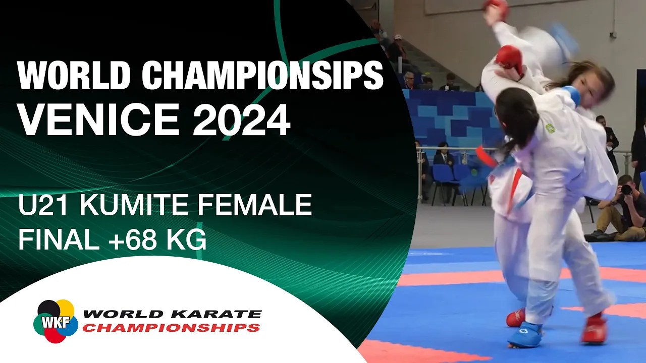 U21 KUMITE FEMALE +68 KG FINAL | S. BAO (SWE) VS A. D. IUSHKOVA (AIN) | WORLD KARATE FEDERATION