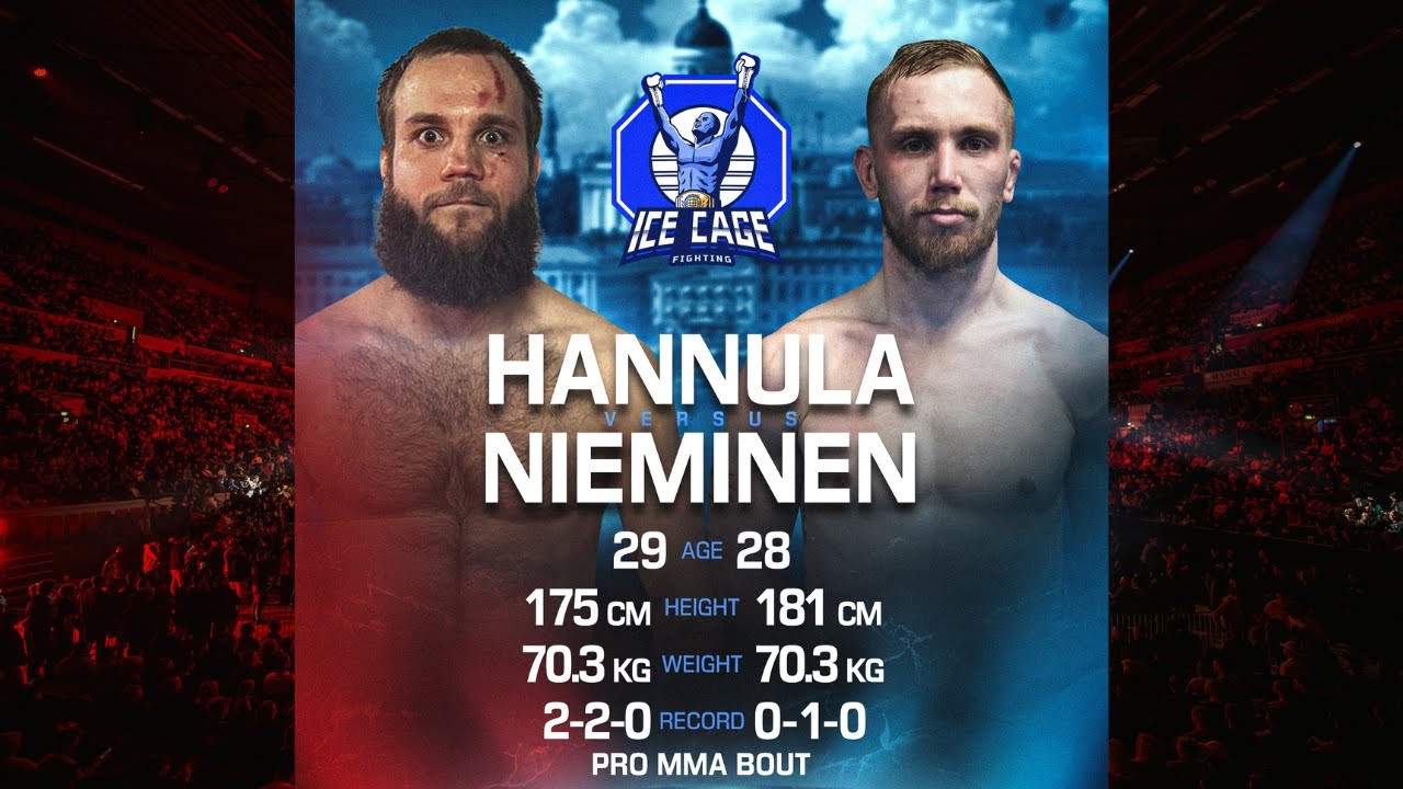 Joona Hannula vs Kevin Nieminen | KOKO OTTELU | ICE CAGE 4