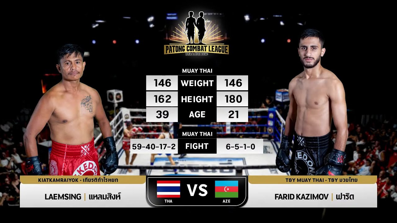 LAEMSING KIATKAMRAIYOK VS FARID KAZIMOV PATONG COMBAT LEAGUE MMA & KICK BOXING 25 MAY 2025